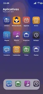 App Minha Escola — tela inicial